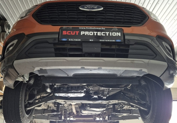 Aluminium Unterfahrschutz für Motor und Getriebe für den Ford Transit Custom - FWD