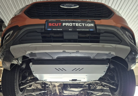 Aluminium Unterfahrschutz für Motor und Getriebe für den Ford Transit Custom - FWD