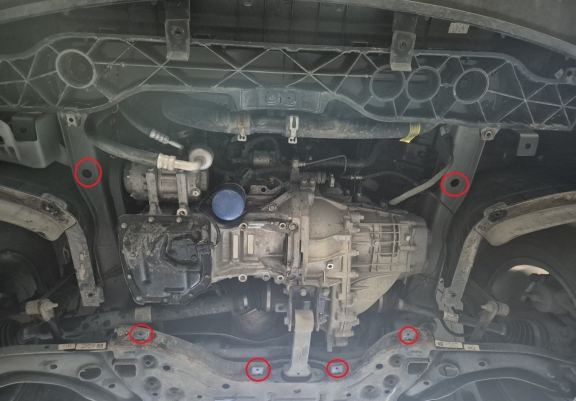 Unterfahrschutz für Motor der Marke Hyundai IX35