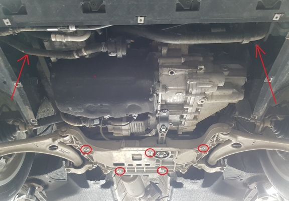 Aluminium Unterfahrschutz für Motor und Getriebe für den Audi Q3
