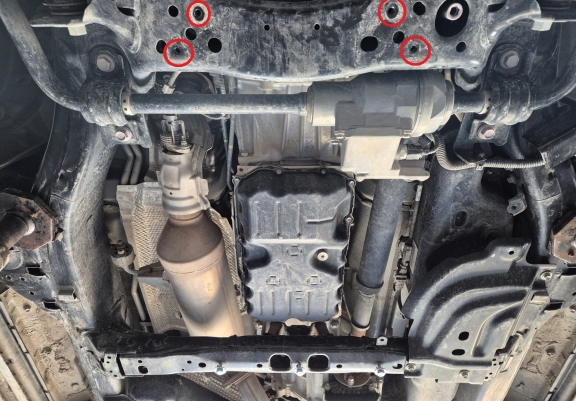 Unterfahrschutz für Motor der Marke Toyota Land Cruiser - Aktionspaket Aluminium