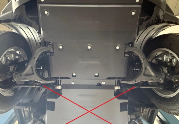 Unterfahrschutz für Motor der KGM Musso 
