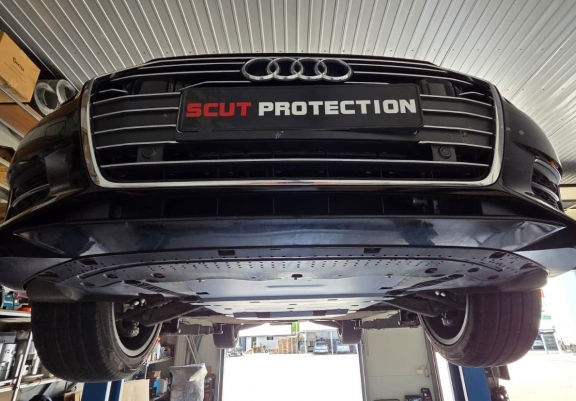 Unterfahrschutz für Motor der Marke Audi A6