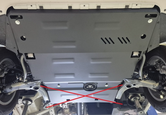 Unterfahrschutz für Motor der MAN Tge