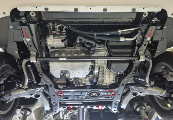 Aluminium Unterfahrschutz für Motor und Getriebe für den MAN Tge