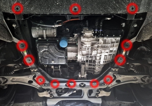 Unterfahrschutz für Motor der Chery Tiggo 9