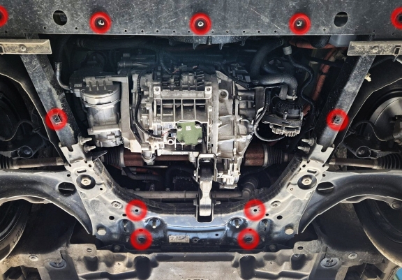 Unterfahrschutz für Motor der Marke Renault 4 E-Tech