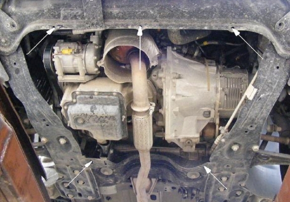 Unterfahrschutz für Motor und Getriebe aus Stahl für  Fiat Scudo