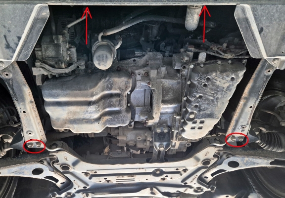 Aluminium Unterfahrschutz für Motor der Marke Mitsubishi Eclipse Cross