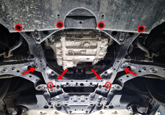 Aluminium Unterfahrschutz für Motor der Marke Subaru Trailseeker