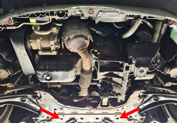 Unterfahrschutz für Motor der Marke Ford KA+