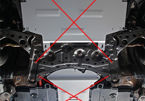 Aluminium-Katalysatorschutz / Kat-Schloss für Toyota Corolla
