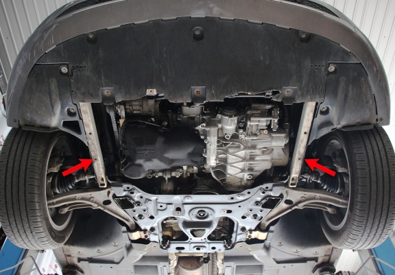 Unterfahrschutz für Motor der Marke Mercedes B-Class W247