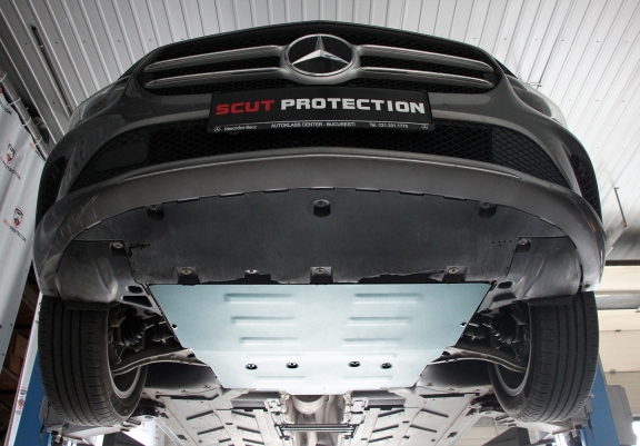 Aluminium Unterfahrschutz für Motor der Marke Mercedes B-Classe