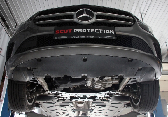 Aluminium Unterfahrschutz für Motor der Marke Mercedes B-Classe