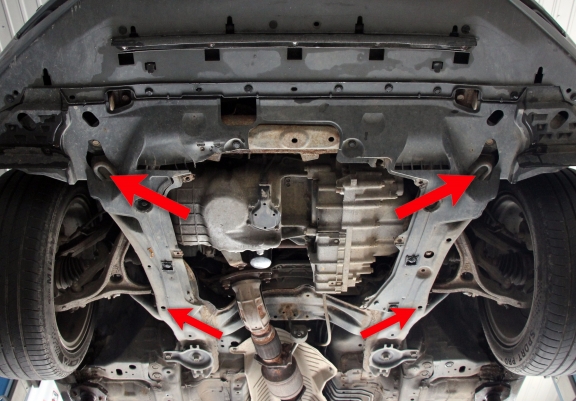 Unterfahrschutz für Motor und Getriebe aus Stahl für  Honda Accord